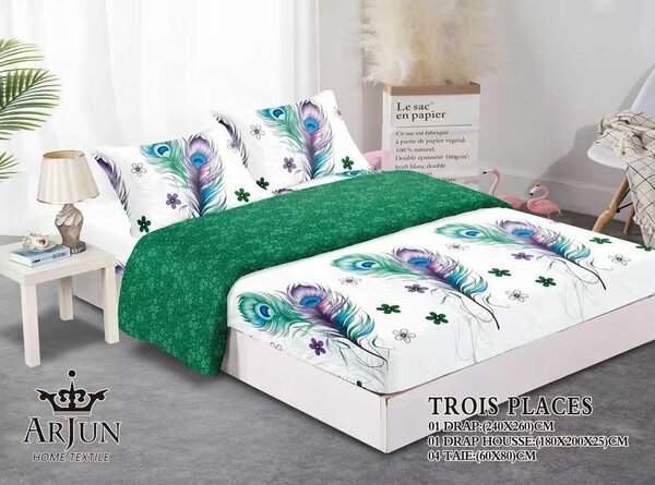 Parure de lit 3 places imprimée