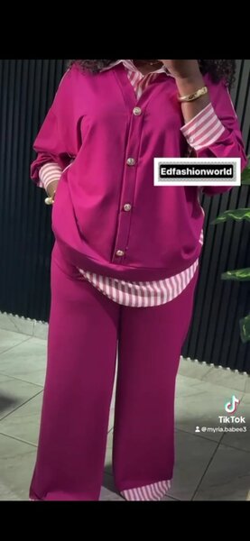 Ensemble Femme Rose Élégant