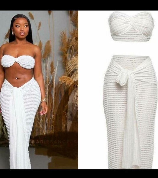 Ensemble de Plage Blanc Élégant