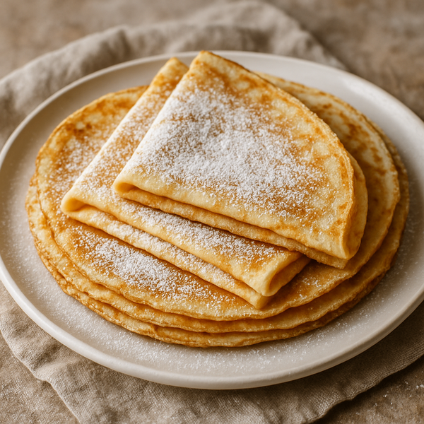 Crêpes natures sucrées (x6)