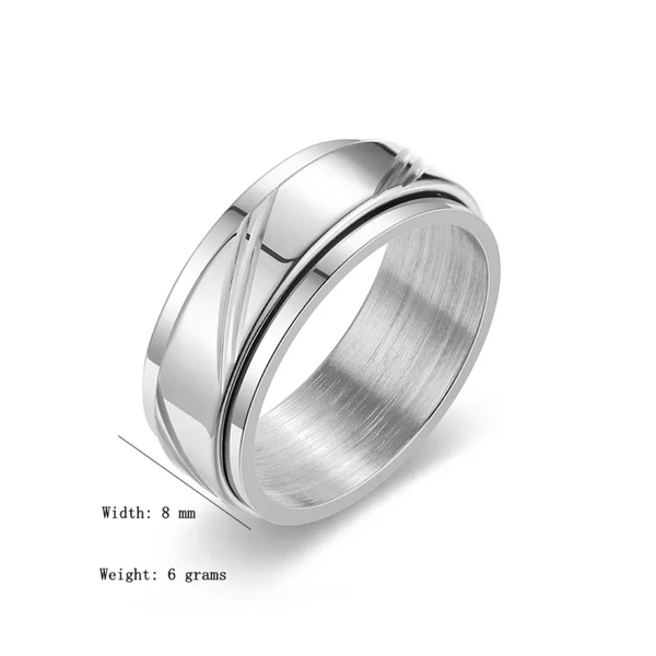 Bague en argent classique