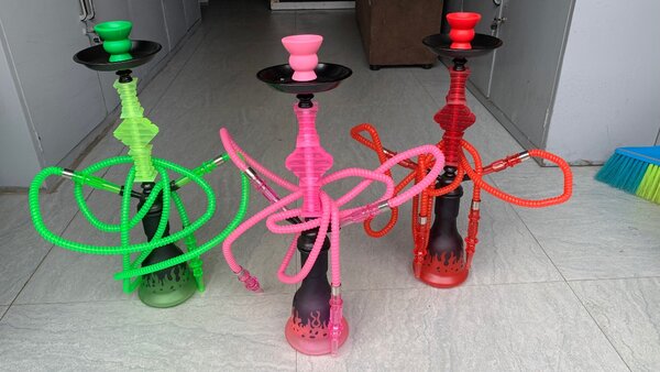 Hookahs or shisha bongs