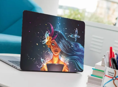 Magic Fantasy Girl Laptop Back Skin Sticker-Laptop Back Skin-Laptop Skin Vinyl Sticker Decal, 13 13.3 14.6 15 15.4 15.6 Inch Laptop Skin Sticker Cover For All Laptops