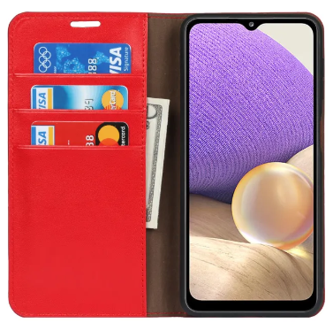 Vivo_Y35 Case, Premium PU Leather Magnetic Shockproof Book Stand Folio Flip Wallet Case Cover with Card Holder