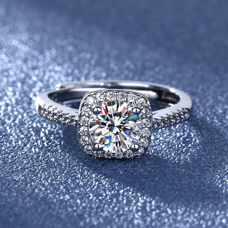 Cubic zirconia promise ring