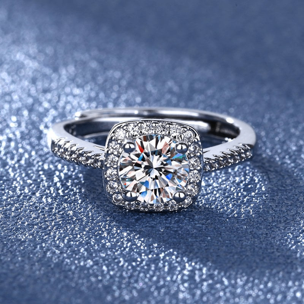 Cubic zirconia promise ring