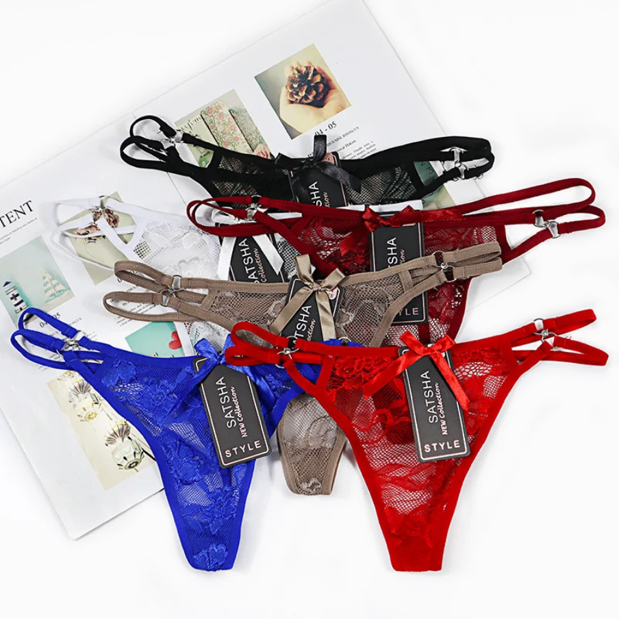 Culotte en dentelle et coton