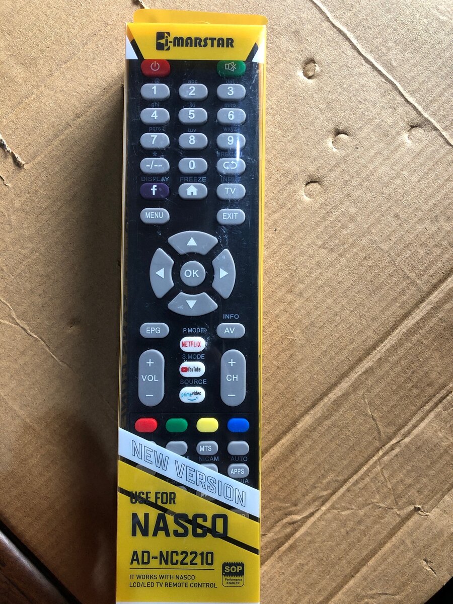 Marstar Nasco Unniversal  Tv Remote