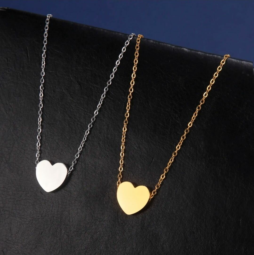 Heart Pendant Necklace Set