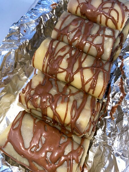 Crêpes sucrées au chocolat