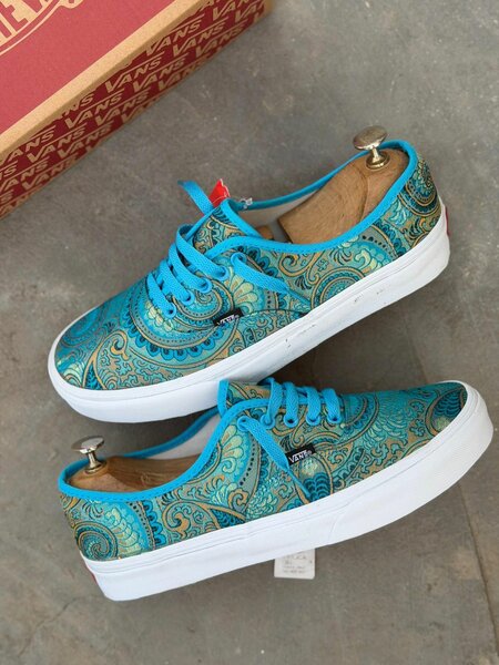 Vans Baskets Bleu Motif