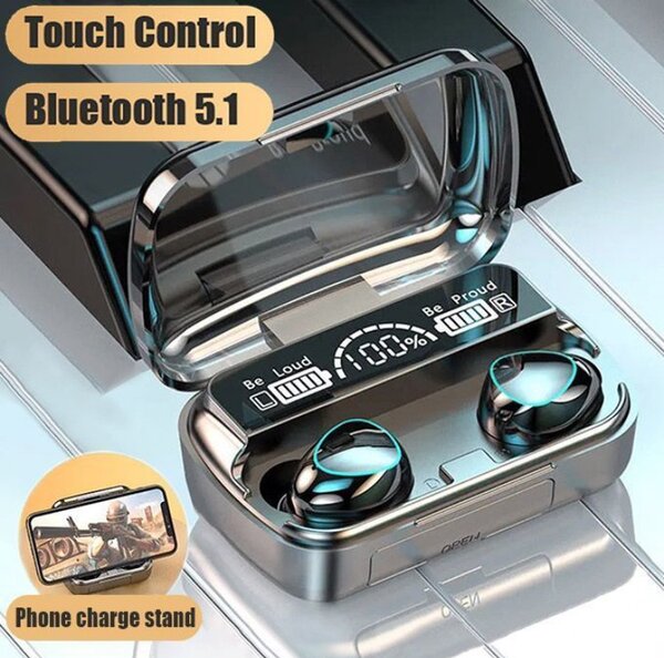 Earbuds with PowerBank M10 Black