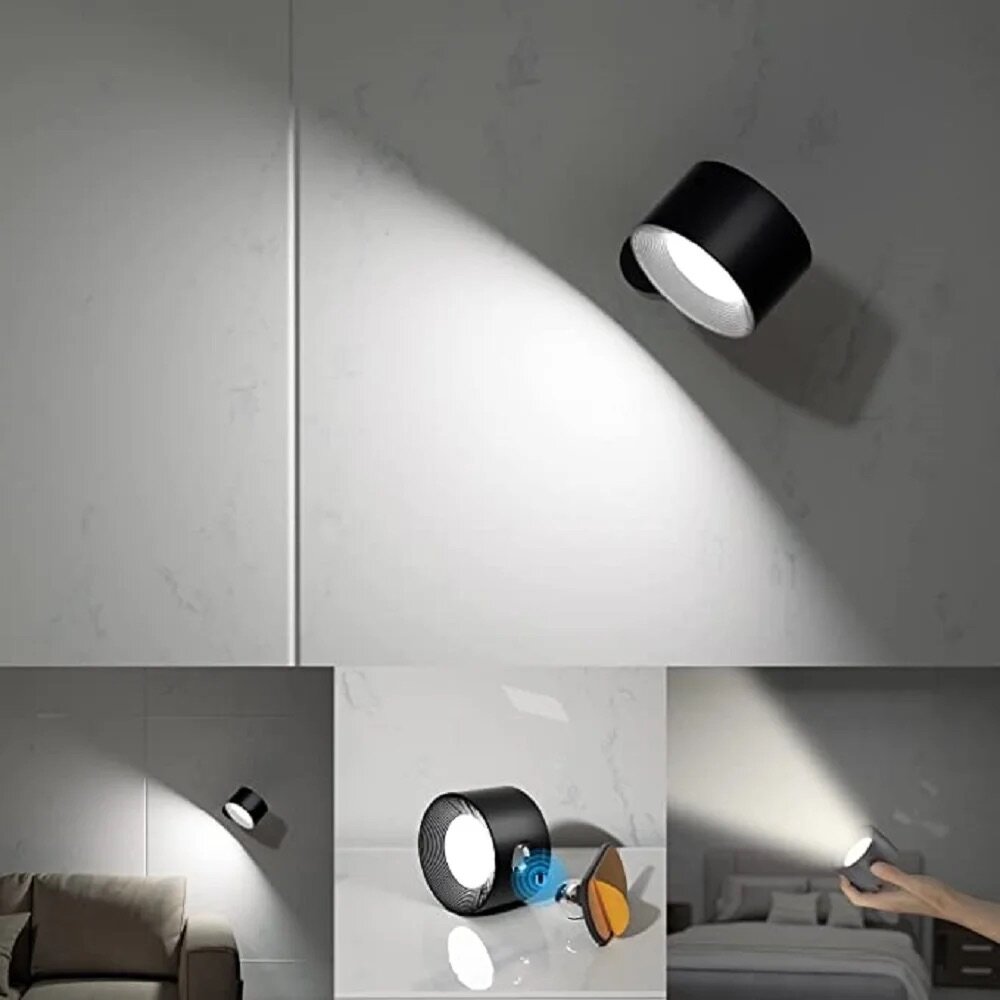 Rechargeable magnetic Sensitive touch wall light