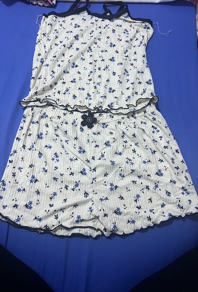 Pyjama d'été fleuri pour femmes