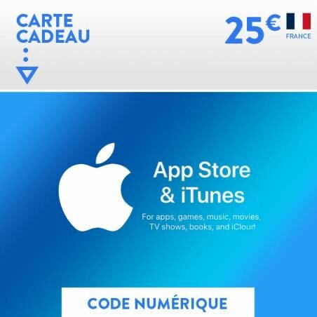 25 EURO ITUNES CARTE