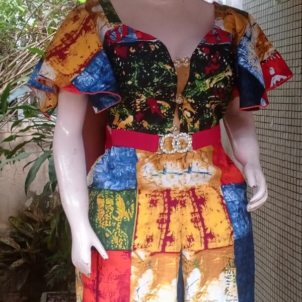 Robe Patchwork Colorée