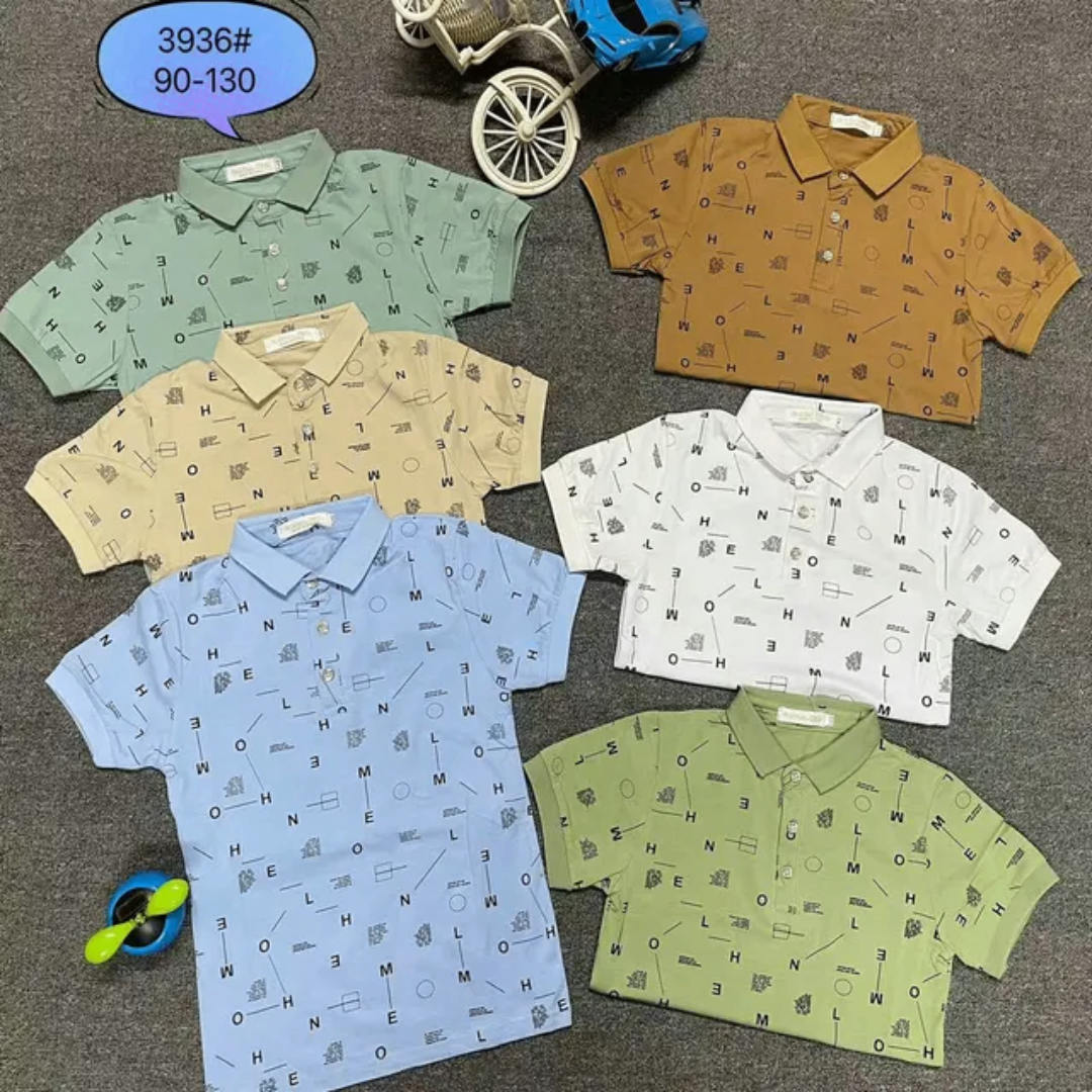 Polos pour enfants colorés