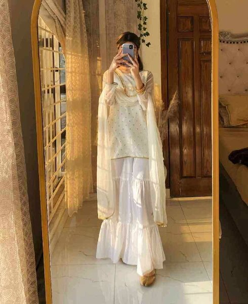 Chiffon Embroidered 3pcs