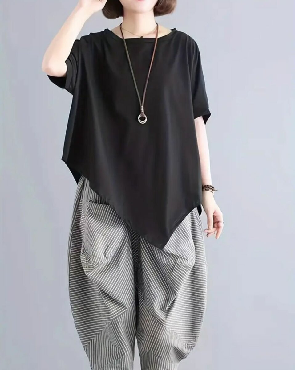 Свободная футболка+ аксессуар