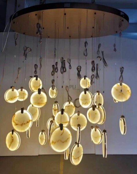 Suspension led à Marbre design