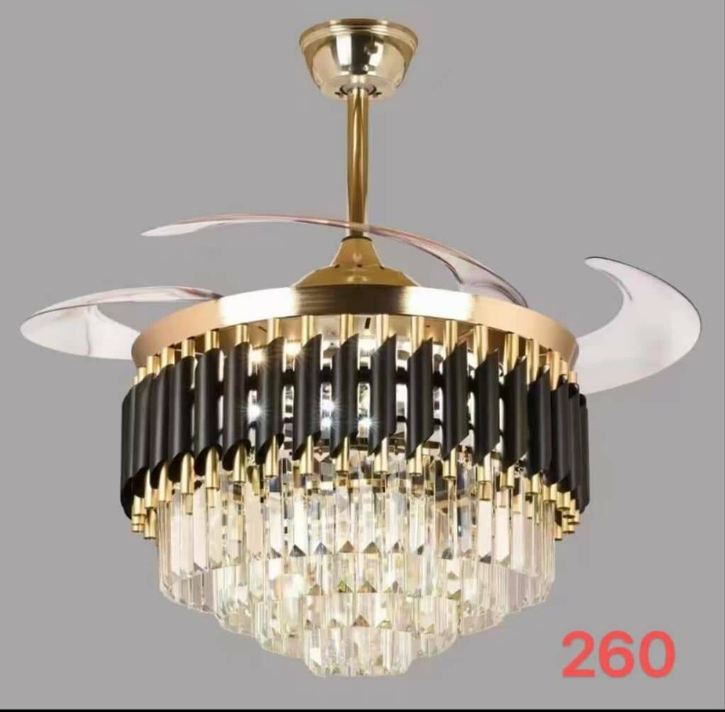 Chandelier with fan