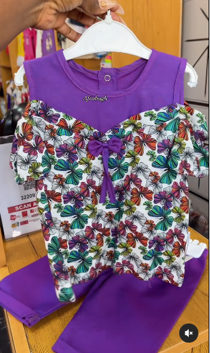 Purple children's clothing set