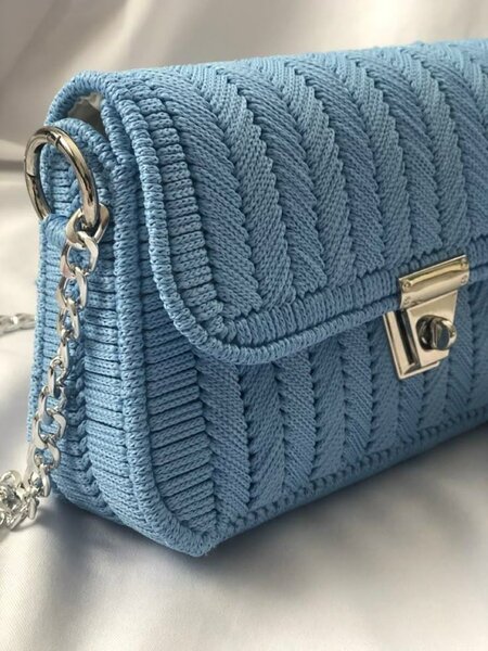 Sac bandoulière en crochet