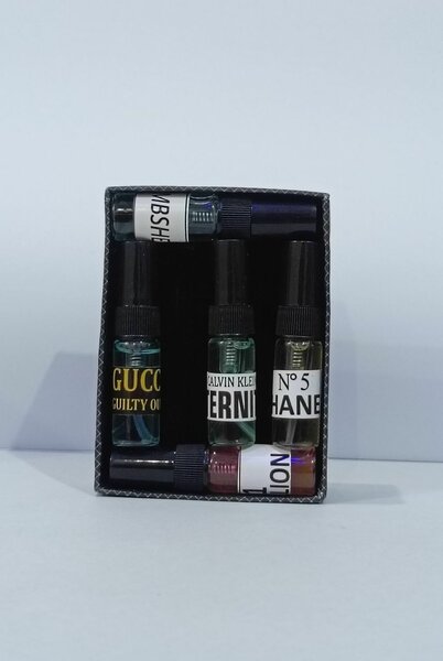 Pack of 5 branded perfume testers