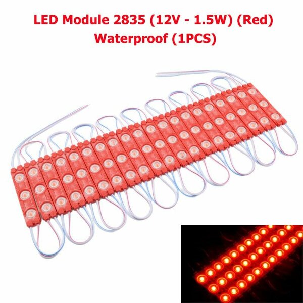 Module LED 2835 12V 1,5w Rouge