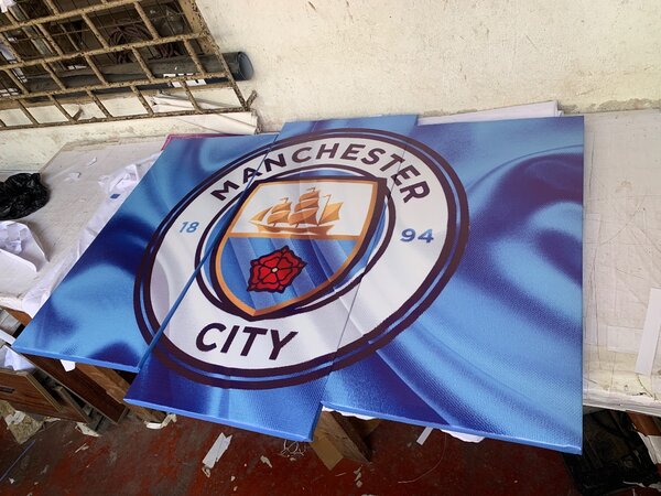Canvas wall arts de club football Manchester City