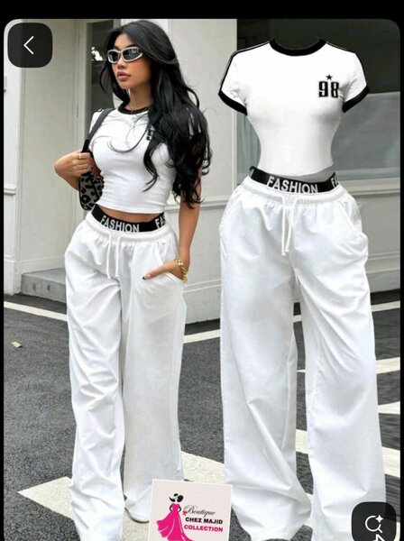 Ensemble sport blanc tendance