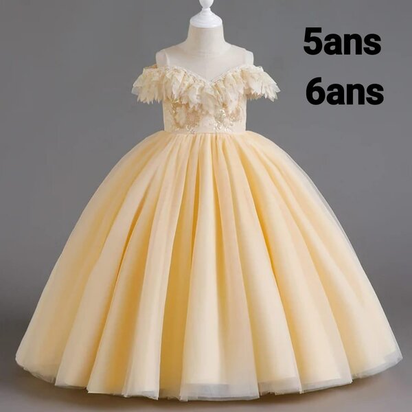 Robe  princesse  champagne