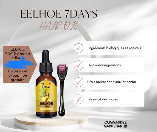 EELHOE 7DAYS Huile Cheveux et Barbe