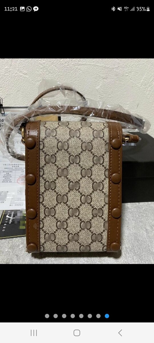 Gucci mini leather boxed