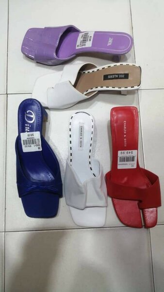 Sandales à talons colorées