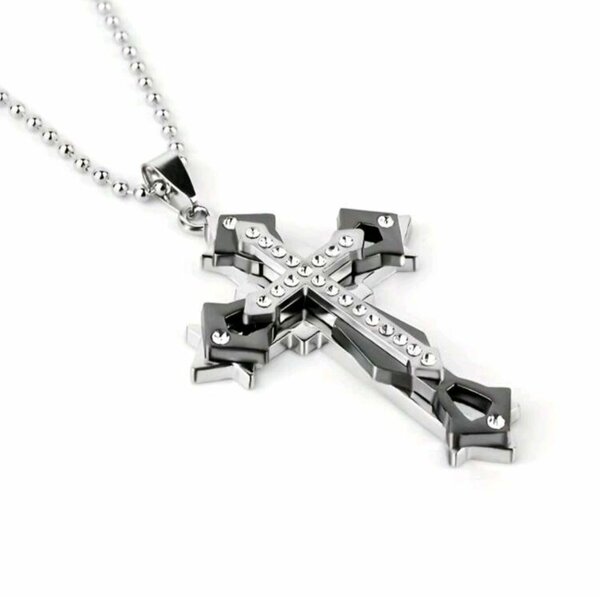 Collier Croix Acier Inoxydable