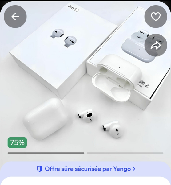 Écouteurs sans fil blancs