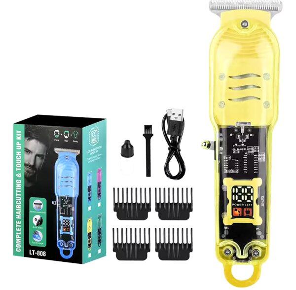 Tondeuse à Cheveux Électrique Transparente