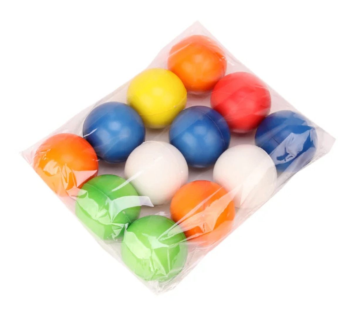 Balles en caoutchouc colors 12