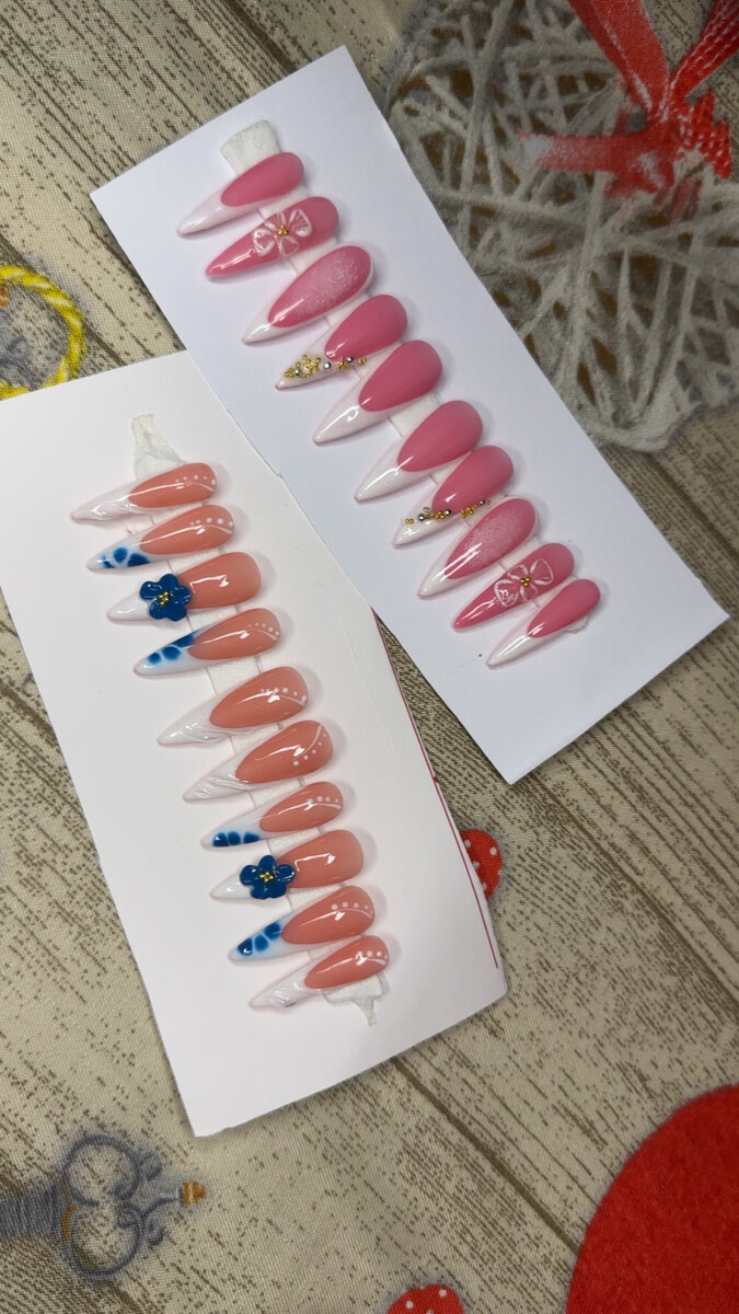 Ongles Press-On Colorés Élégants