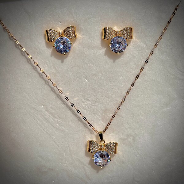 Necklace and earrings