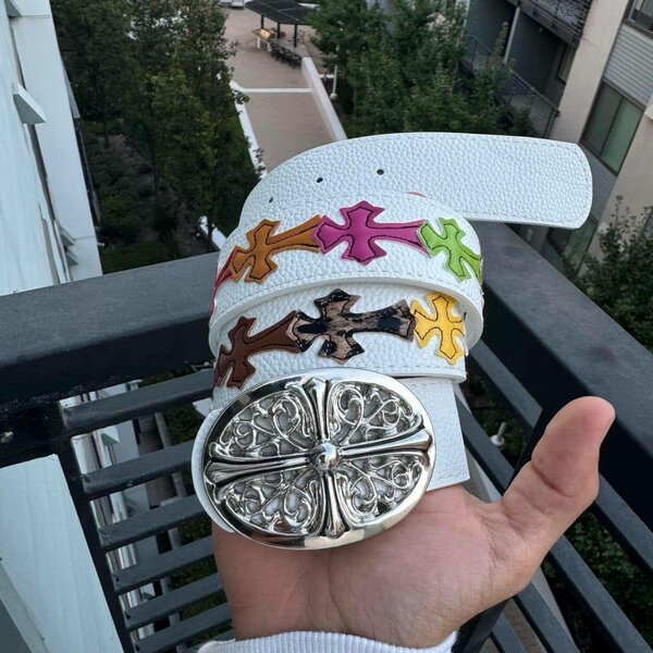 Ceinture en cuir Chrome