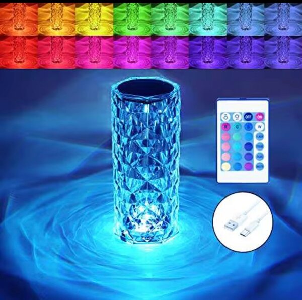 Lampe LED Cristal Tactile