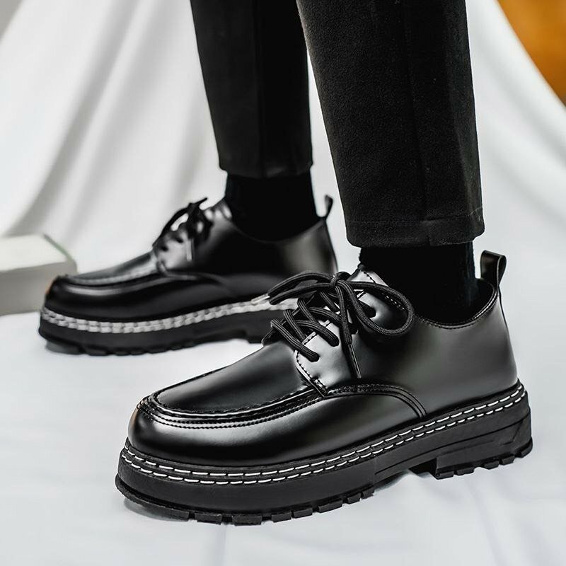 Chaussures derby noires homme