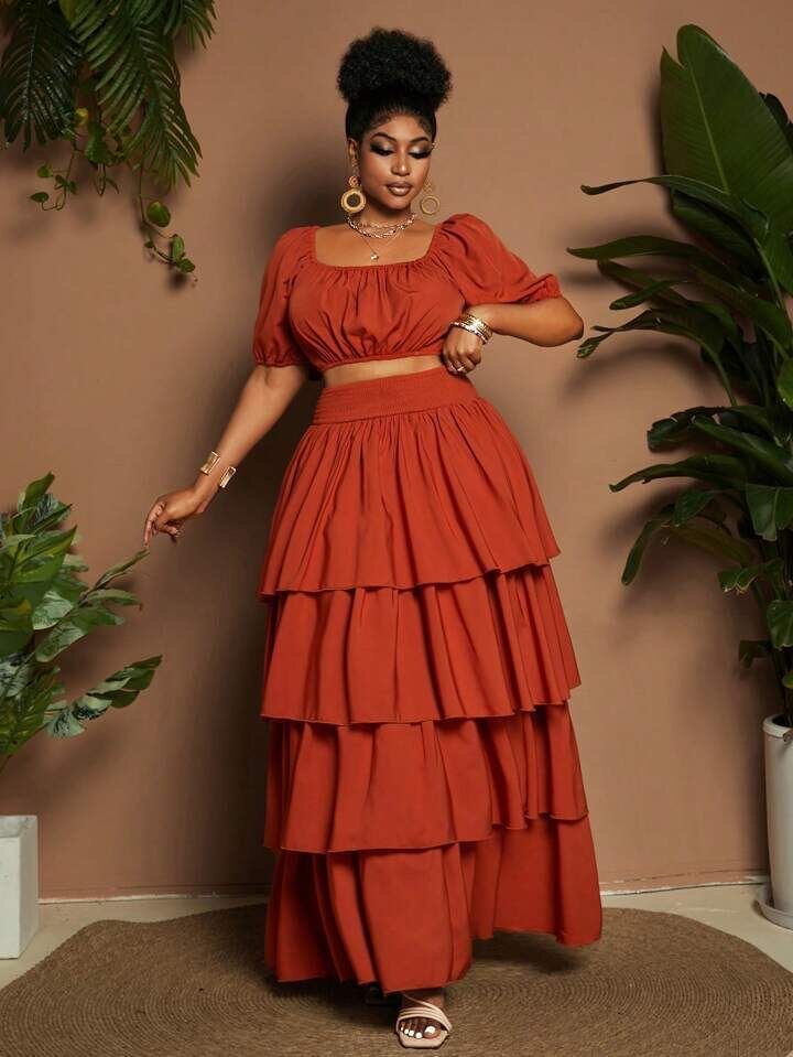 Robe longue rouge glamour