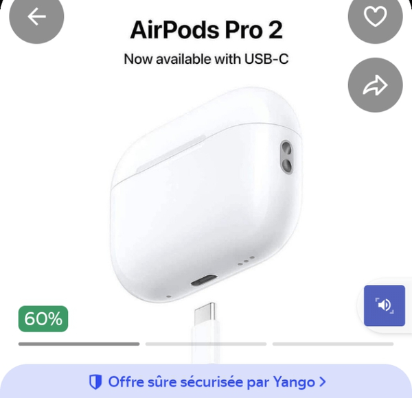 AirPods Pro 2 avec USB-C