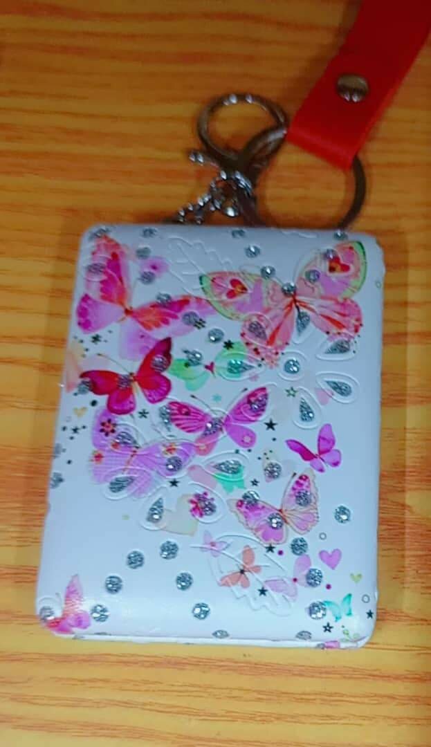 Miroir de poche papillon