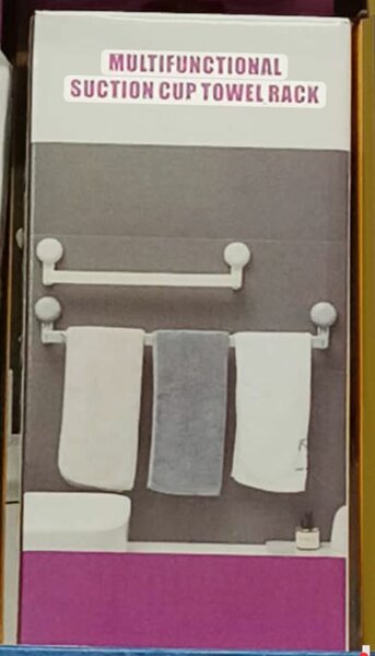 Porte-serviettes ventouse réglable