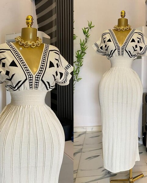 Robe longue cintrée chic