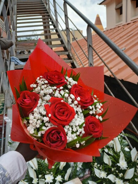 Bouquet de roses rouges
